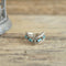 Y. Hattie Chevron Ring Turquoise